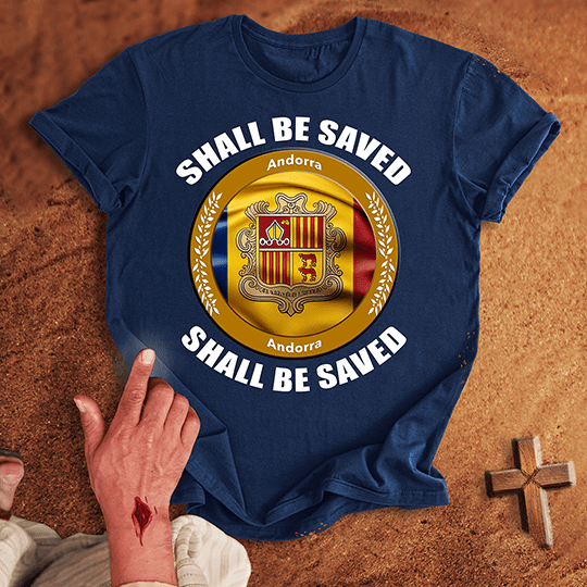 Andorra Shall Be Saved T Shirt - Sport Grey 3XL | Biblical & Scripture Inspired Apparel | Jesus Monk