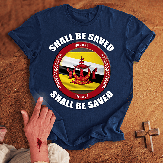 Brunei Shall Be Saved T Shirt - Military Green S | Biblical & Scripture Inspired Apparel | Jesus Monk