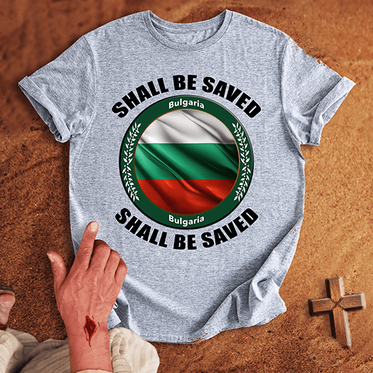 Bulgaria Shall Be Saved T Shirt - Red XL | Biblical & Scripture Inspired Apparel | Jesus Monk