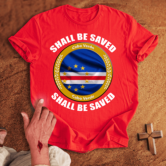 Cabo Verde Shall Be Saved T Shirt - Navy S | Biblical & Scripture Inspired Apparel | Jesus Monk