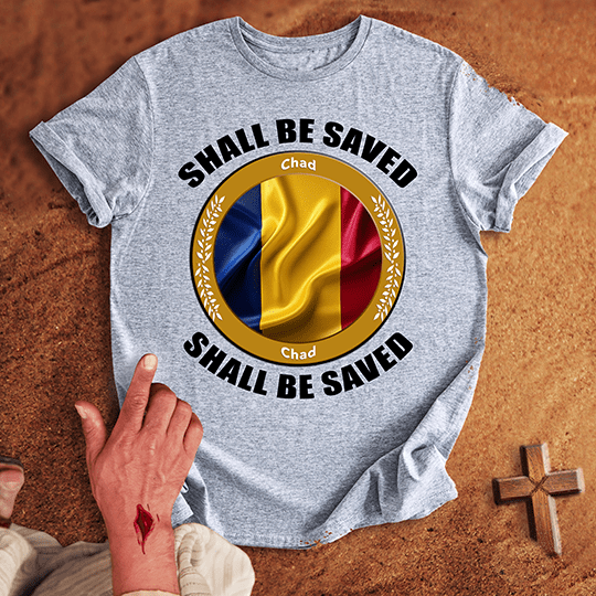 Chad Shall Be Saved T Shirt - Military Green 2XL | Biblical & Scripture Inspired Apparel | Jesus Monk