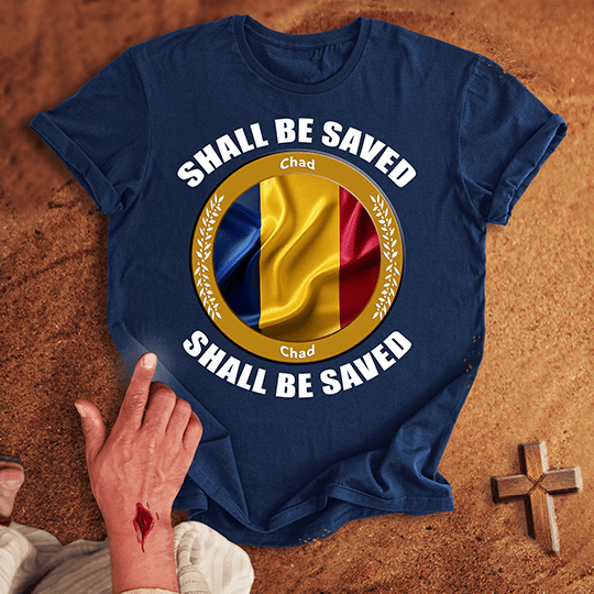Chad Shall Be Saved T Shirt - Military Green M | Biblical & Scripture Inspired Apparel | Jesus Monk