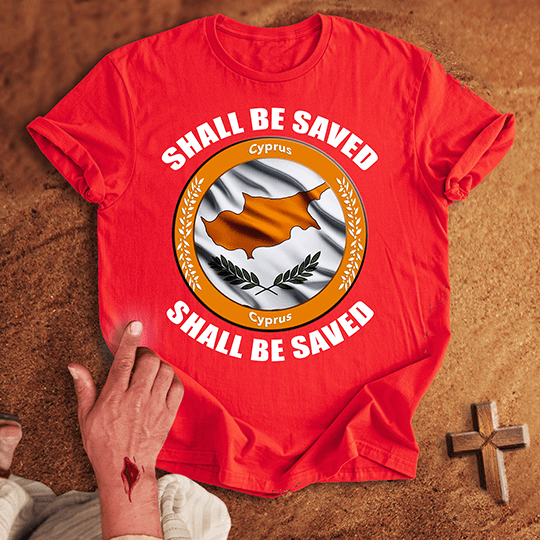 Cyprus Shall Be Saved T Shirt - Black S | Biblical & Scripture Inspired Apparel | Jesus Monk