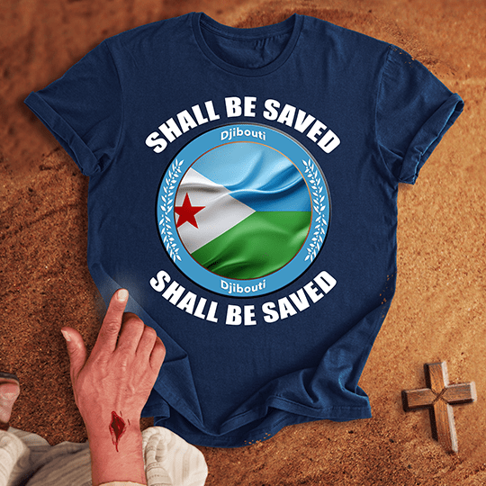 Djibouti Shall Be Saved T Shirt - Sport Grey S | Biblical & Scripture Inspired Apparel | Jesus Monk