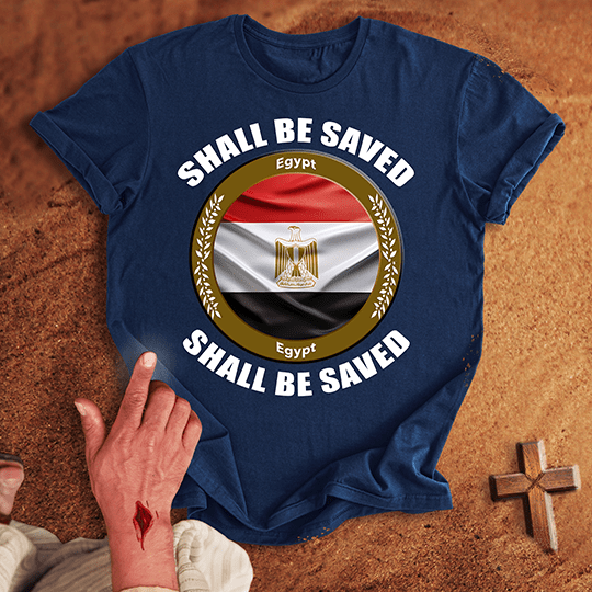 Egypt Shall Be Saved T Shirt - Sand 3XL | Biblical & Scripture Inspired Apparel | Jesus Monk