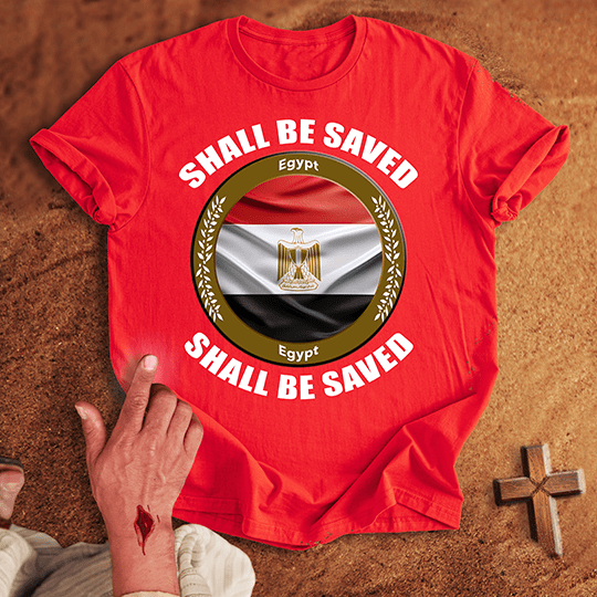 Egypt Shall Be Saved T Shirt - Black S | Biblical & Scripture Inspired Apparel | Jesus Monk
