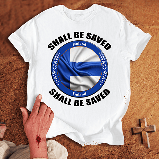 Finland Shall Be Saved T Shirt - Navy M | Biblical & Scripture Inspired Apparel | Jesus Monk