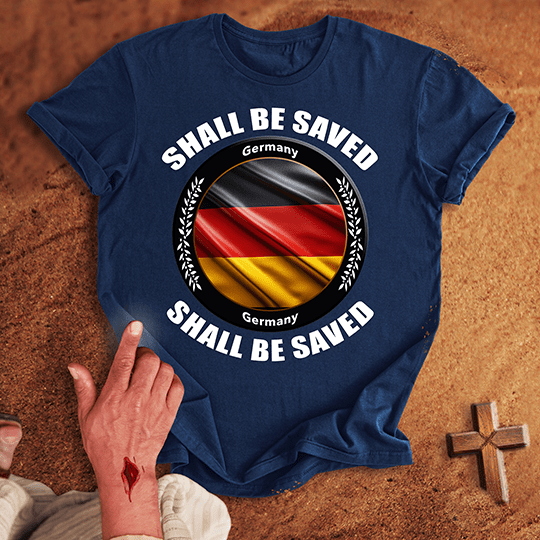 Germany Shall Be Saved T Shirt - Black 3XL | Biblical & Scripture Inspired Apparel | Jesus Monk