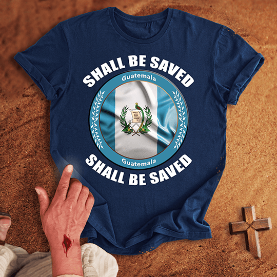Guatemala Shall Be Saved T Shirt - Sport Grey S | Biblical & Scripture Inspired Apparel | Jesus Monk