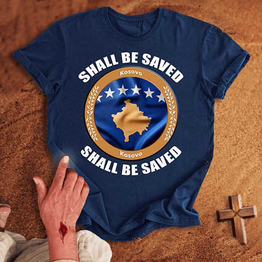 Kosovo Shall Be Saved T Shirt - Sand 3XL | Biblical & Scripture Inspired Apparel | Jesus Monk