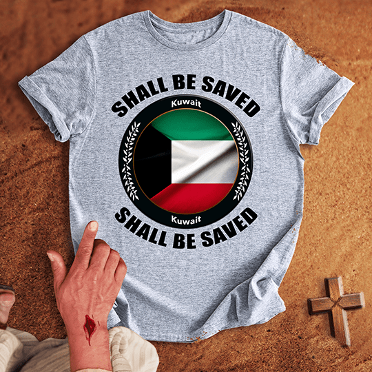 Kuwait Shall Be Saved T Shirt - Military Green XL | Biblical & Scripture Inspired Apparel | Jesus Monk