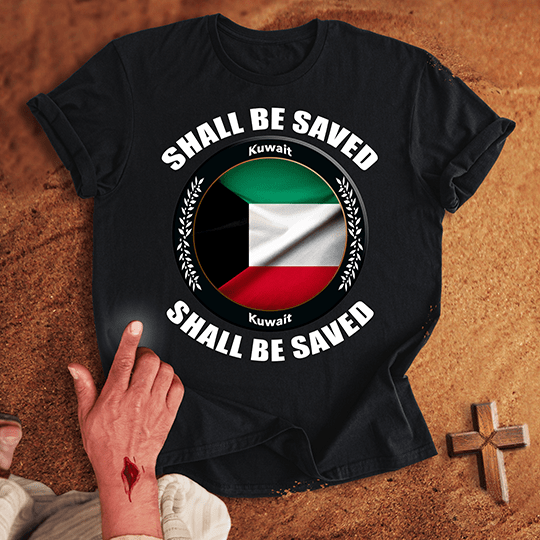 Kuwait Shall Be Saved T Shirt - Military Green M | Biblical & Scripture Inspired Apparel | Jesus Monk