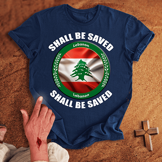 Lebanon Shall Be Saved T Shirt - Sand S | Biblical & Scripture Inspired Apparel | Jesus Monk