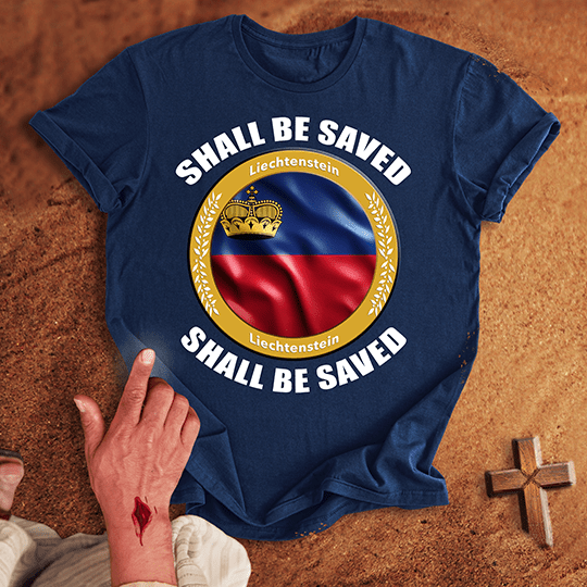 Liechtenstein Shall Be Saved T Shirt - Sport Grey S | Biblical & Scripture Inspired Apparel | Jesus Monk