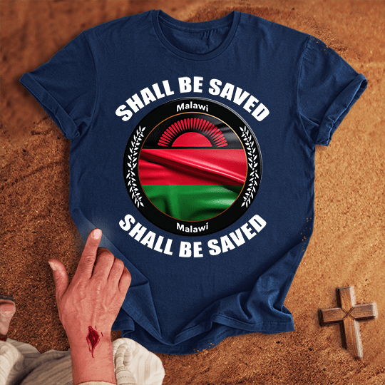 Malawi Shall Be Saved T Shirt - Black 3XL | Biblical & Scripture Inspired Apparel | Jesus Monk