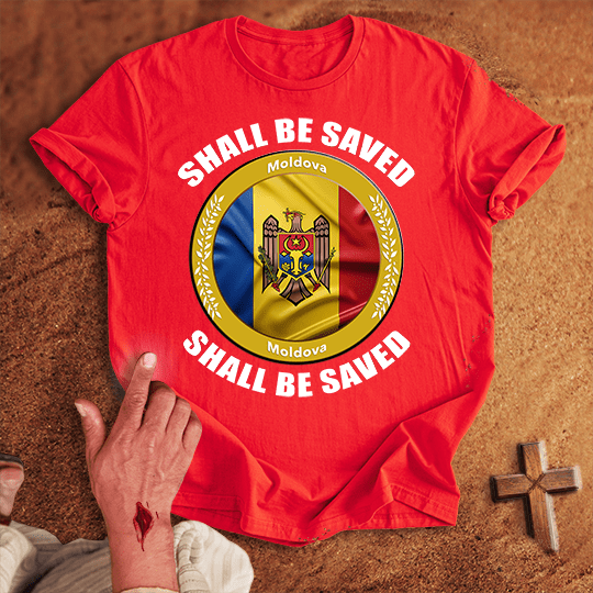 Moldova Shall Be Saved T Shirt - Military Green M | Biblical & Scripture Inspired Apparel | Jesus Monk