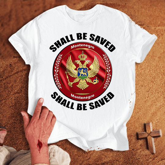 Montenegro Shall Be Saved T Shirt - Red 2XL | Biblical & Scripture Inspired Apparel | Jesus Monk