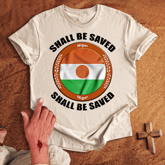 Niger Shall Be Saved T Shirt - Black M | Biblical & Scripture Inspired Apparel | Jesus Monk