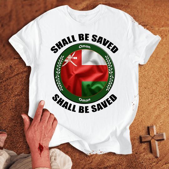 Oman Shall Be Saved T Shirt - Red 2XL | Biblical & Scripture Inspired Apparel | Jesus Monk