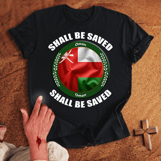 Oman Shall Be Saved T Shirt - Red 3XL | Biblical & Scripture Inspired Apparel | Jesus Monk