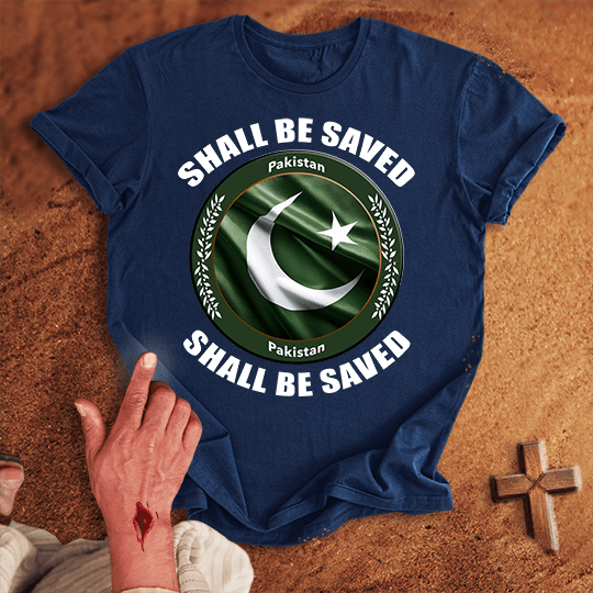 Pakistan Shall Be Saved T Shirt - Military Green 3XL | Biblical & Scripture Inspired Apparel | Jesus Monk