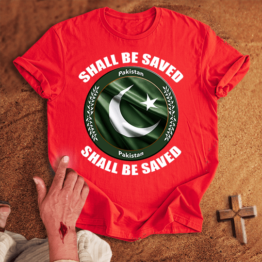 Pakistan Shall Be Saved T Shirt - Black S | Biblical & Scripture Inspired Apparel | Jesus Monk