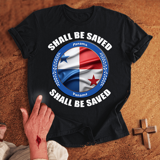 Panama Shall Be Saved T Shirt - White 3XL | Biblical & Scripture Inspired Apparel | Jesus Monk