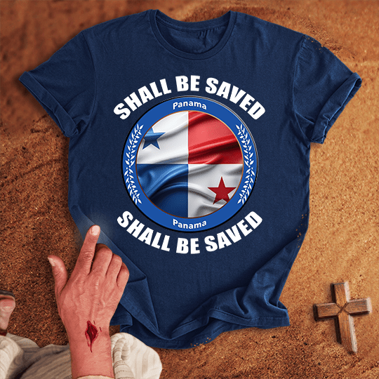 Panama Shall Be Saved T Shirt - White M | Biblical & Scripture Inspired Apparel | Jesus Monk