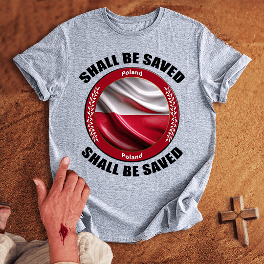 Poland Shall Be Saved T Shirt - Red 2XL | Biblical & Scripture Inspired Apparel | Jesus Monk