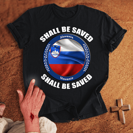 Slovenia Shall Be Saved T Shirt - Sport Grey M | Biblical & Scripture Inspired Apparel | Jesus Monk