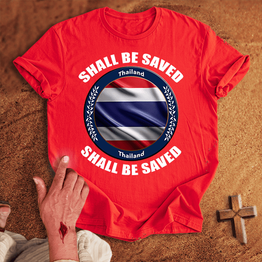 Thailand Shall Be Saved T Shirt - Navy S | Biblical & Scripture Inspired Apparel | Jesus Monk
