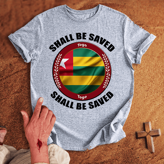 Togo Shall Be Saved T Shirt - Black XL | Biblical & Scripture Inspired Apparel | Jesus Monk