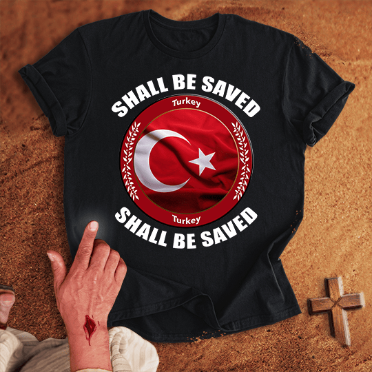 Turkey Shall Be Saved T Shirt - White 3XL | Biblical & Scripture Inspired Apparel | Jesus Monk