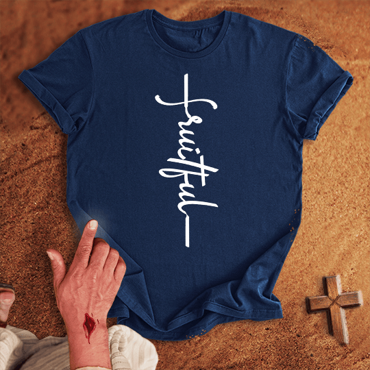 Fruitful Word Cross T Shirt - Black 3XL | Biblical & Scripture Inspired Apparel | Jesus Monk