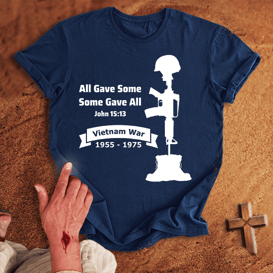 All Gave Some Some Gave All Vietnam War T Shirt - Military Green 3XL | Biblical & Scripture Inspired Apparel | Jesus Monk