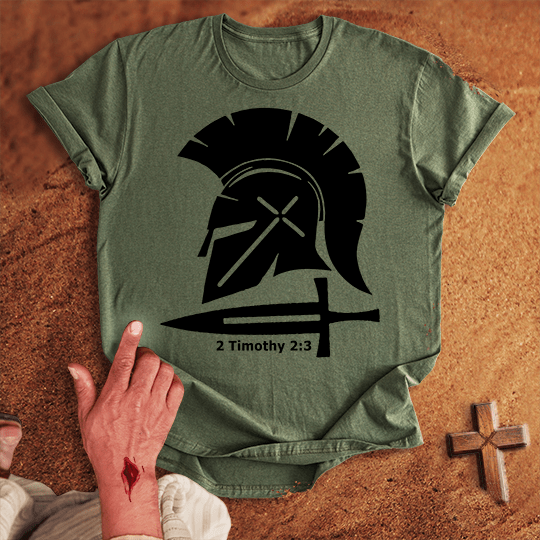 Soldier Of Jesus Christ T Shirt 1 - Black M | Biblical & Scripture Inspired Apparel | Jesus Monk