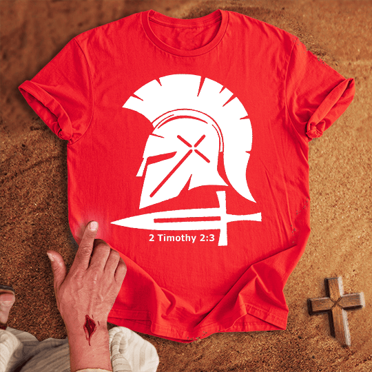 Soldier Of Jesus Christ T Shirt 1 - Military Green S | Biblical & Scripture Inspired Apparel | Jesus Monk