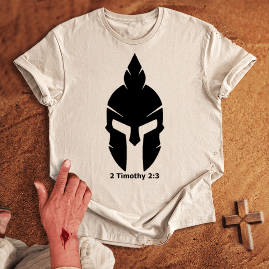 Soldier Of Jesus Christ T Shirt - Navy M | Biblical & Scripture Inspired Apparel | Jesus Monk