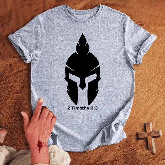 Soldier Of Jesus Christ T Shirt - Navy XL | Biblical & Scripture Inspired Apparel | Jesus Monk