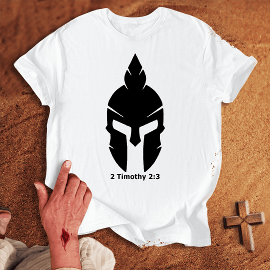 Soldier Of Jesus Christ T Shirt - Navy 2XL | Biblical & Scripture Inspired Apparel | Jesus Monk