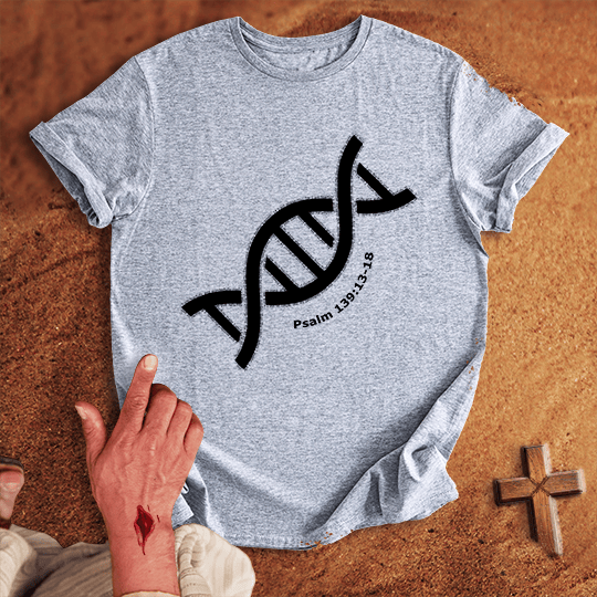 Fearfully And Wonderfully Made T Shirt - Tropical Blue M | Biblical & Scripture Inspired Apparel | Jesus Monk