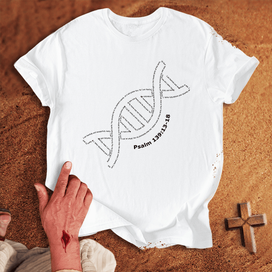 Fearfully And Wonderfully Made T Shirt 1 - Black M | Biblical & Scripture Inspired Apparel | Jesus Monk