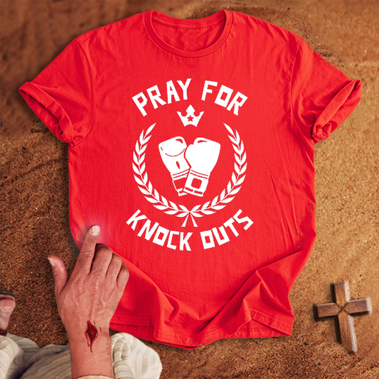 Pray for Boxing Knockouts T-shirt