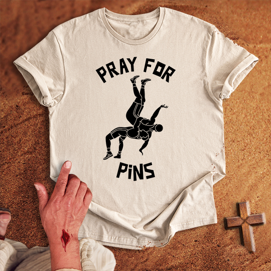 Pray for Wrestling Pins T-shirt