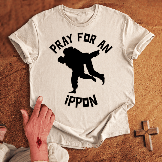 Pray For A Judo Ippon T Shirt - Navy M | Biblical & Scripture Inspired Apparel | Jesus Monk