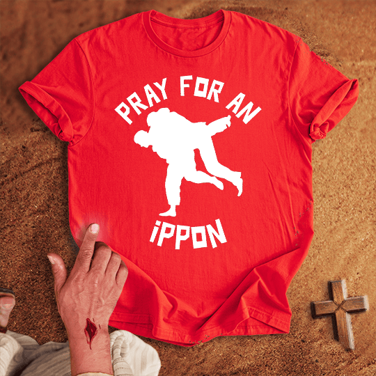 Pray For A Judo Ippon T Shirt - Sand S | Biblical & Scripture Inspired Apparel | Jesus Monk