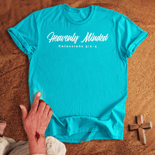 Heavenly Minded T Shirt - Black L | Biblical & Scripture Inspired Apparel | Jesus Monk
