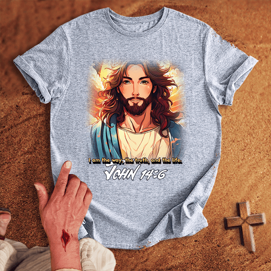 Jesus Anime T Shirt - Black M | Biblical & Scripture Inspired Apparel | Jesus Monk
