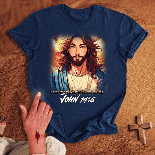 Jesus Anime T Shirt - Black 3XL | Biblical & Scripture Inspired Apparel | Jesus Monk