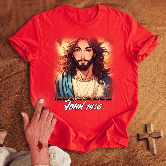 Jesus Anime T Shirt - Sport Grey S | Biblical & Scripture Inspired Apparel | Jesus Monk